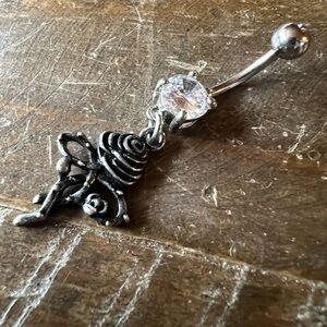 Rose belly ring